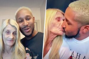 Abuela y joven defienden su matrimonio en redes sociales