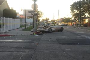 Choque niñas expulsadas Sur Los Ángeles