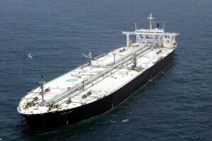 The Russian supertanker Astro Lupus waits to unloa