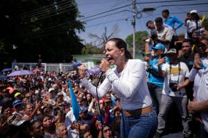 TOPSHOT-VENEZUELA-POLITICS-ELECTION-OPPOSITION-MACHADO