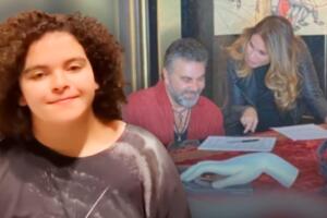 A  la hija de Lucero y al novio de su mamá les gusta la foto donde aparece con Mijares 