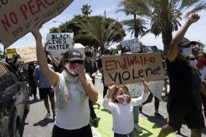 America Protests Santa Monica