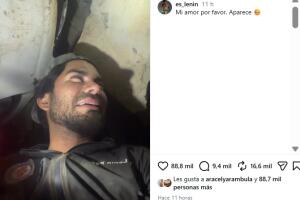 Lenin Peña compartió, en llanto, que no ha logrado encontrar a su pareja, Yordy Paredes. 