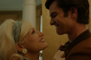Jessica Chastain e Andrew Garfield em "Os Olhos de Tammy Faye"
