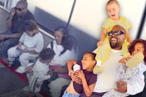 Kanye West y sus hijos vacacionan en Oaxaca, México 