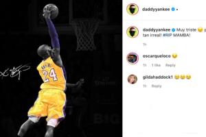 Daddy Yankee triste por Kobe Bryant