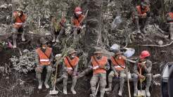 Suspenden temporalmente las tareas de rescate cerca del volcán de Fuego en Guatemala