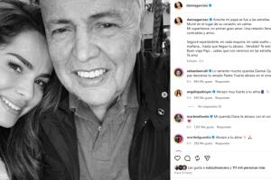 Danna García así despidió a su padre en redes