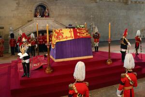 The Coffin Carrying Queen Elizabeth II Is Transferred From Buckingham Palace To The Palace Of Westminster