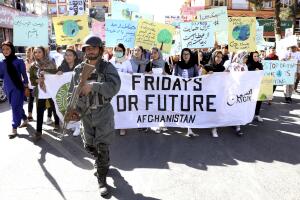 APTOPIX Afghanistan Climate Strike