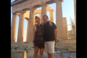 Galilea Montijo en Grecia