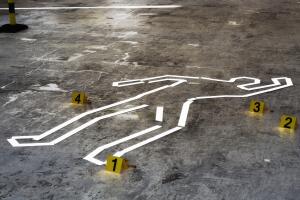 Crime scene close up