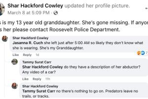 Riley Secrest 13 años desaparecida Utah a Florida hombre mayor