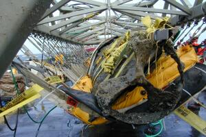 El submarino Hunley.