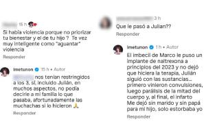 Imelda Tuñón señala a Marco Chacón de haberle puesto un implante de naltrexona