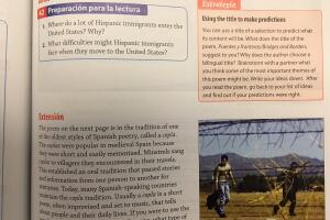 Extractos de los libros de enseñanza de español '¡Qué Chévere!'