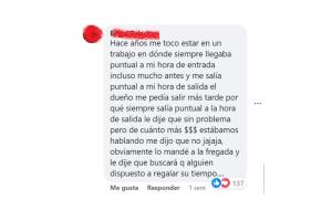 La exigencia en el horario