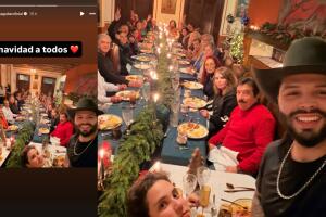 Christian Nodal y Ángela Aguilar cenaron en familia por Navidad.