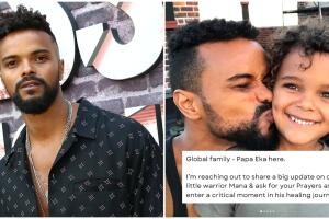 Eka Darville y su hijo Mana