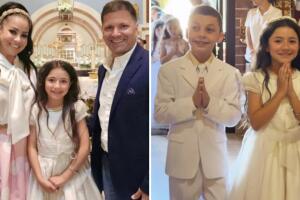 Amalia Victoria estuvo acompañada de sus dos padres