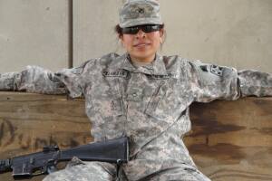 Marta Vazquez in uniform