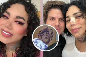 "Fan" se tatúa el rostro de Paola Suárez golpeada y causa indignación: así reaccionó 'La Perdida' al video