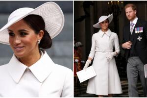 Meghan Markle llegó a la misa de Acción de Gracias entre aplausos y abucheos 