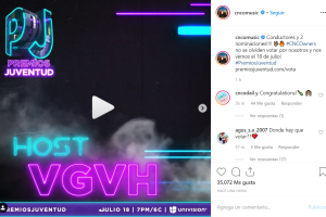 Reacciones Premios Juventud 2019