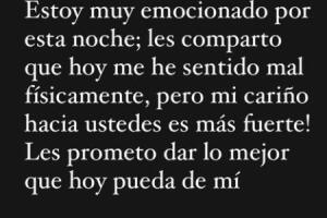Christopher Uckermann revela problemas de salud en Soy Rebelde Tour