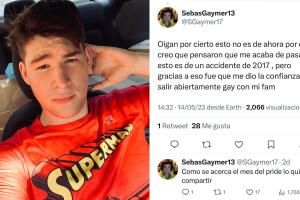 Sebastián Adame explicó que compartió las imágenes del accidente de 2017 porque a partir de él decidió hablar con su familia sobre su orientación sexual.  