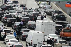 Accidente en la autopista 405