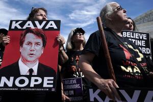 Protesters Demonstrate Against President Trump's Supreme Court Nominee Brett Kavanaugh At The Supreme Court