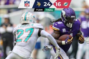 Minnesota Vikings logra su quinta victoria de la temporada tras vencer a Miami Dolphins