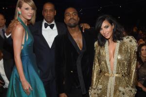 En fotos: las veces que Taylor Swift y Kanye West se dieron el beso de Judas