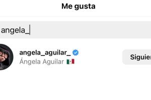 Ángela Aguilar reaccionó con un 'me gusta' al mensaje de Josh Ball. 