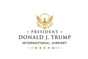El nuevo logo dorado refuerza la marca personal del presidente en una obra financiada con impuestos.