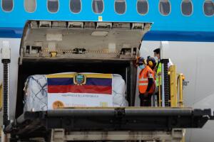 Ecuador Recibe vacunas Pfizer-BioNtech