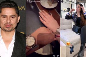 Larry Hernández publicó una foto en la que aparecen un par de manos y también un retrato de Kenia Ontiveros luego del comunicado que compartió en el que explicó la situación sentimental en la que está con su esposa.