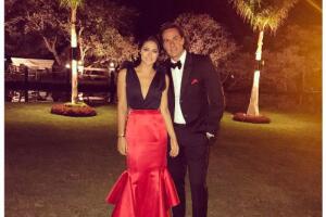 Renata Notni y su novio Andrés Rivero