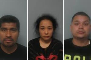 De izquierda a derecha: Eduardo Peñaloza Pacheco, de 36 años, Almarud Duarte, de 25 años, Kevin Tello, de 26 años.