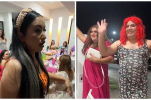Arruinan fiesta de chicas al llegar vestidos así