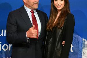 Arnold Schwarzenegger con su hija Christina