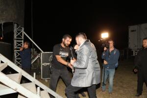 Backstage con El Recodo
