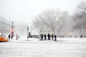 NY amanece totalmente blanca por tormenta de nieve