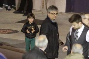 Shakira y Piqué con Sasha y Milan