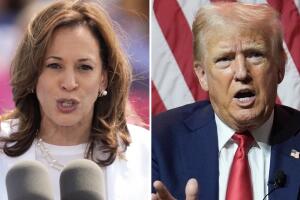 Election 2024: Harris-Trump Combo Image