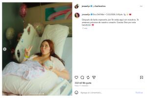 Jesaaelys Ayala se convirtió en mamá de una niña que lleva por nombre Eira Del Mar.