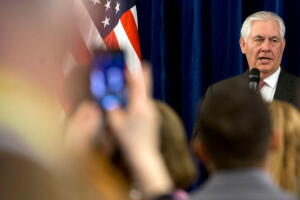 Rex Tillerson, secretario de Estado.