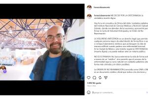 El actor Horacio Beamonte solicitó tener "una muerte digna" tras ser diagnosticado con cáncer.
