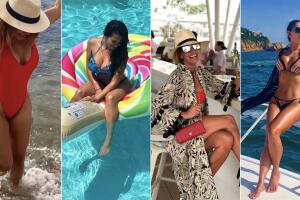 Promo famosos de vacaciones en el mar